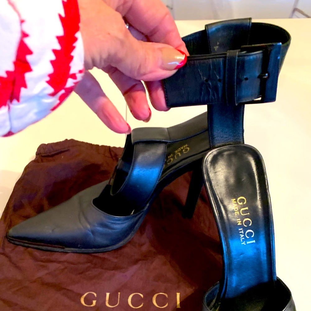 Gucci Tom Ford ankle strap heels 37